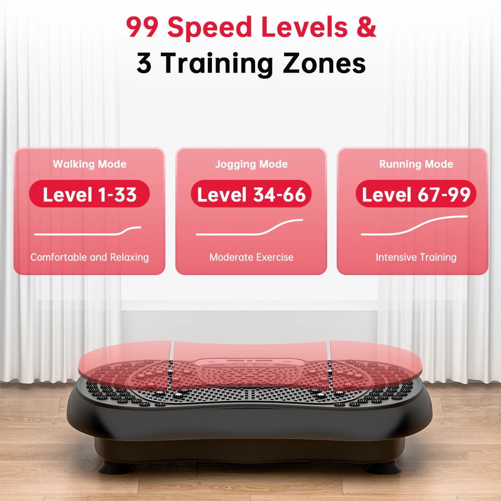 Power Vibration Plate Vibrating Machine Platform Exercise Body Shaker Massager ✨