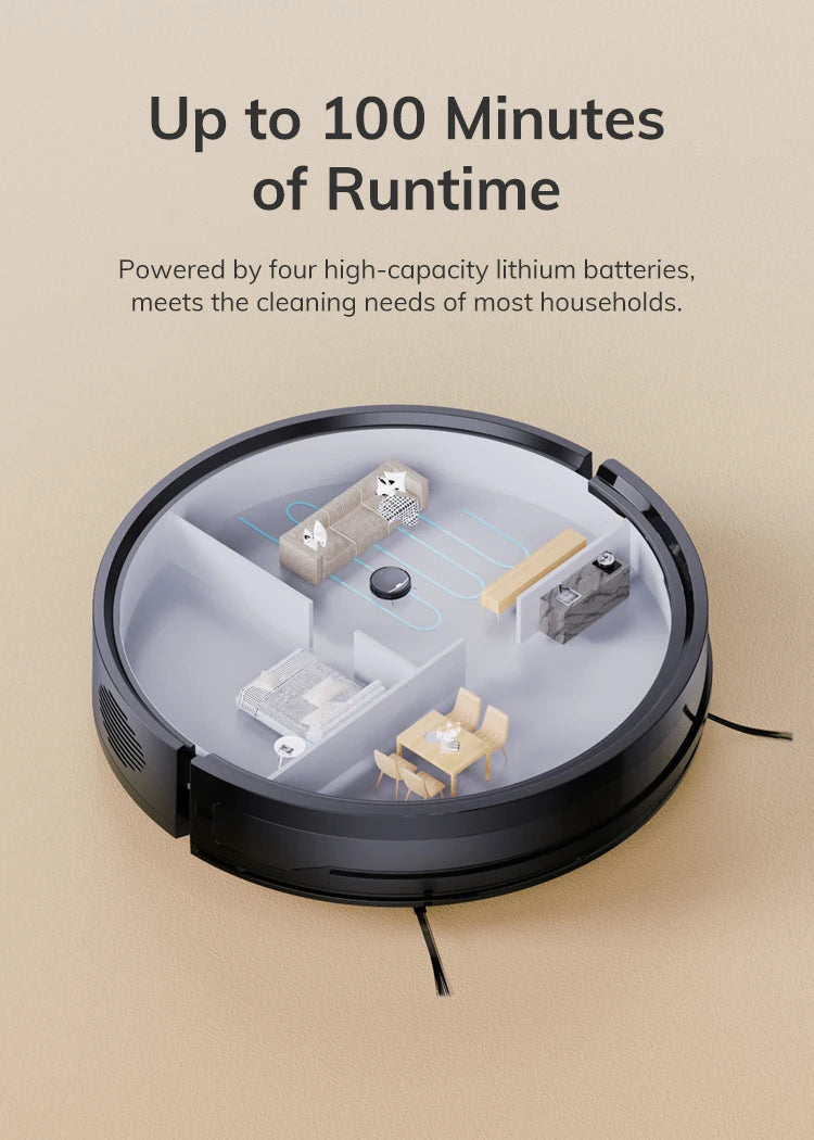 ILIFE V9 PRO 2-in-1 Robot Vacuum & Mop Self-Emptying 3000Pa Strong Suction, App✨