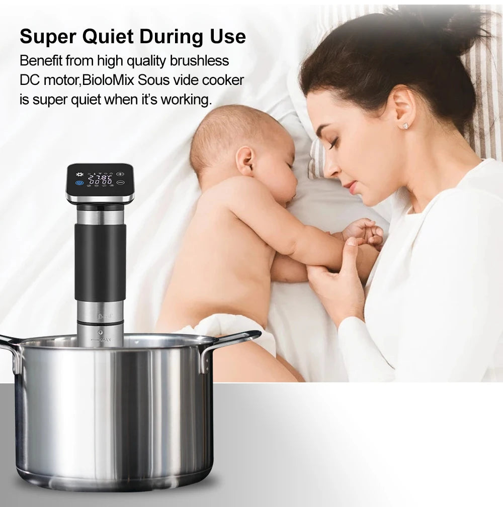 BioloMix 220V WIFI Sous Vide Slow Cooker Immersion Circulator SV9008 Tool CF UK