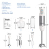 BioloMix Food Blender 4 in 1 Smoothie Maker Fruit Juicer Coffee Grinder White ✨