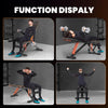 Foldable Weight Bench Adjustable Strength Training Full Body Workout Incline Gym