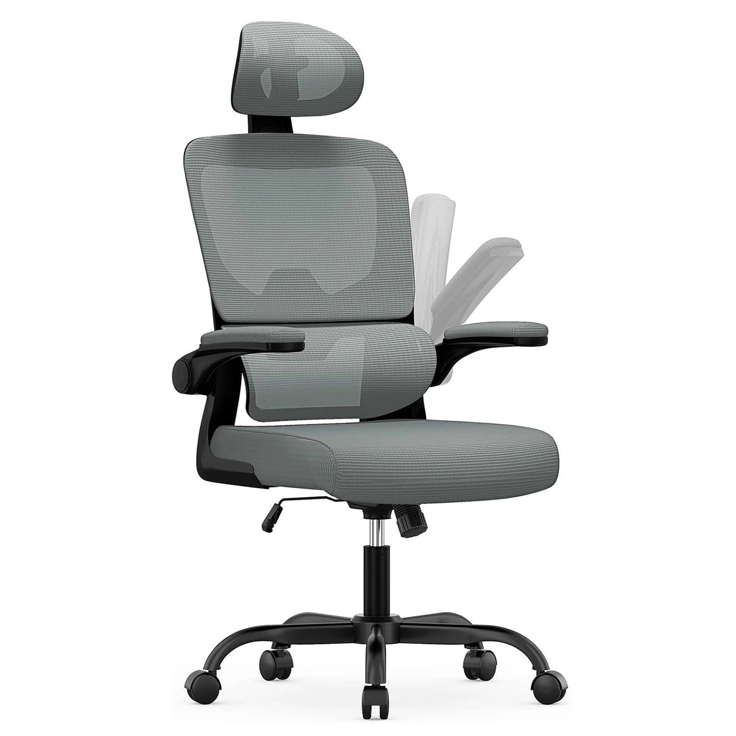 Mesh Office Chair Wheels Adjustable Ergonomic Desk Chair with Lumbar Support ✨