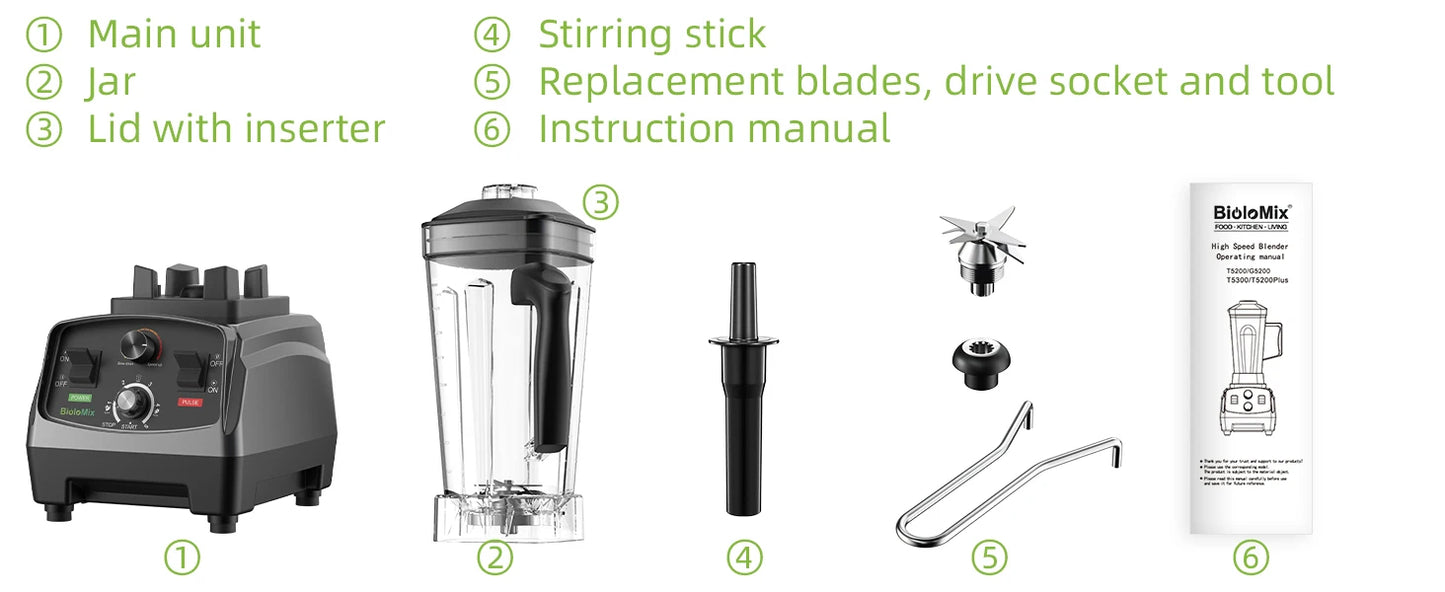 Food Blender Soup Maker Heavy Duty Smart Cooking Blender Commercial Juicer Mixer