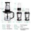 BioloMix Nutri Blender & Smoothie Maker Food Chopper & Dry Grinder700W Silver  ✨
