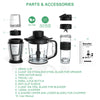 BioloMix Nutri Blender & Smoothie Maker Food Chopper & Dry Grinder700W Silver  ✨
