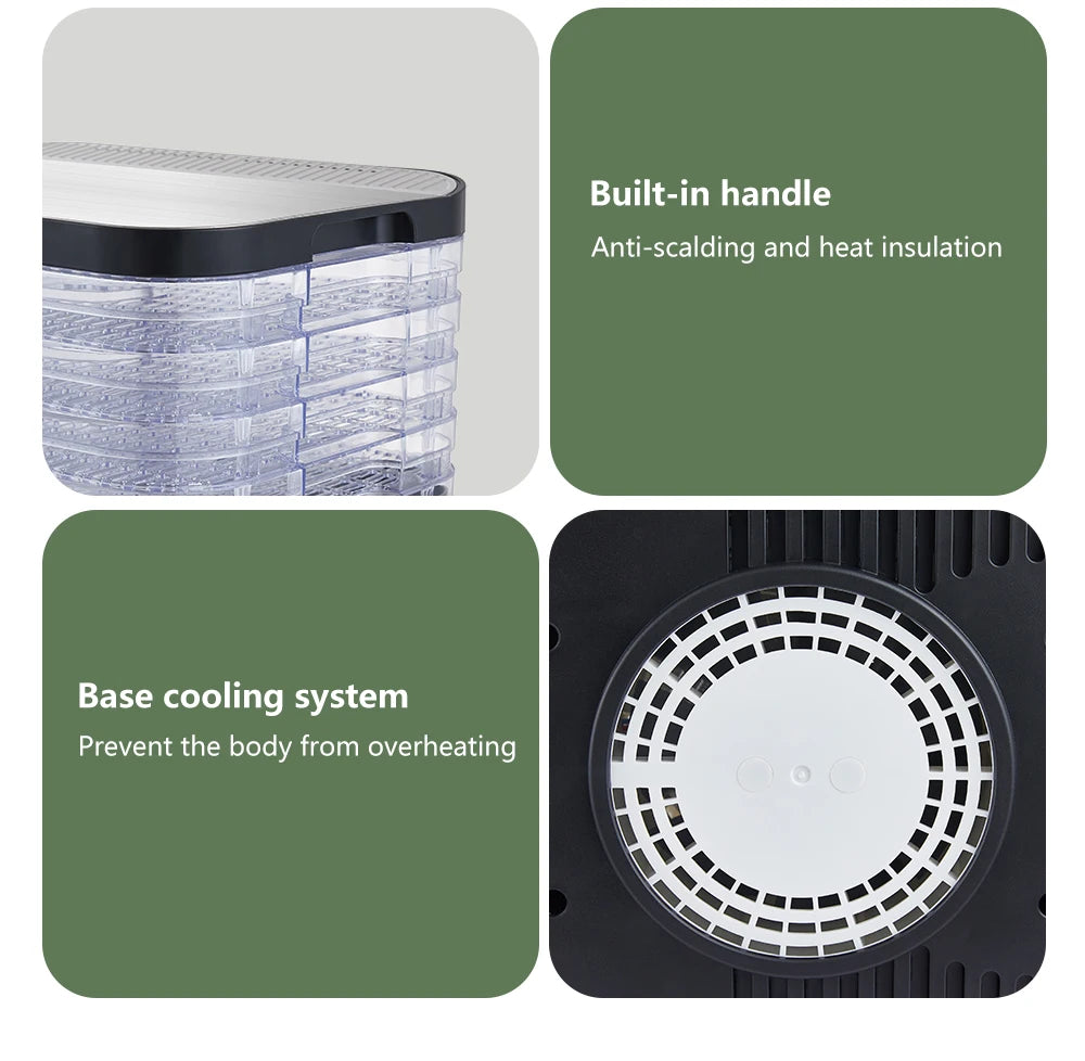 Electric Food Dehydrator 5 Tier Digital Drying Machine Fruit Beef Veg Preserver✨