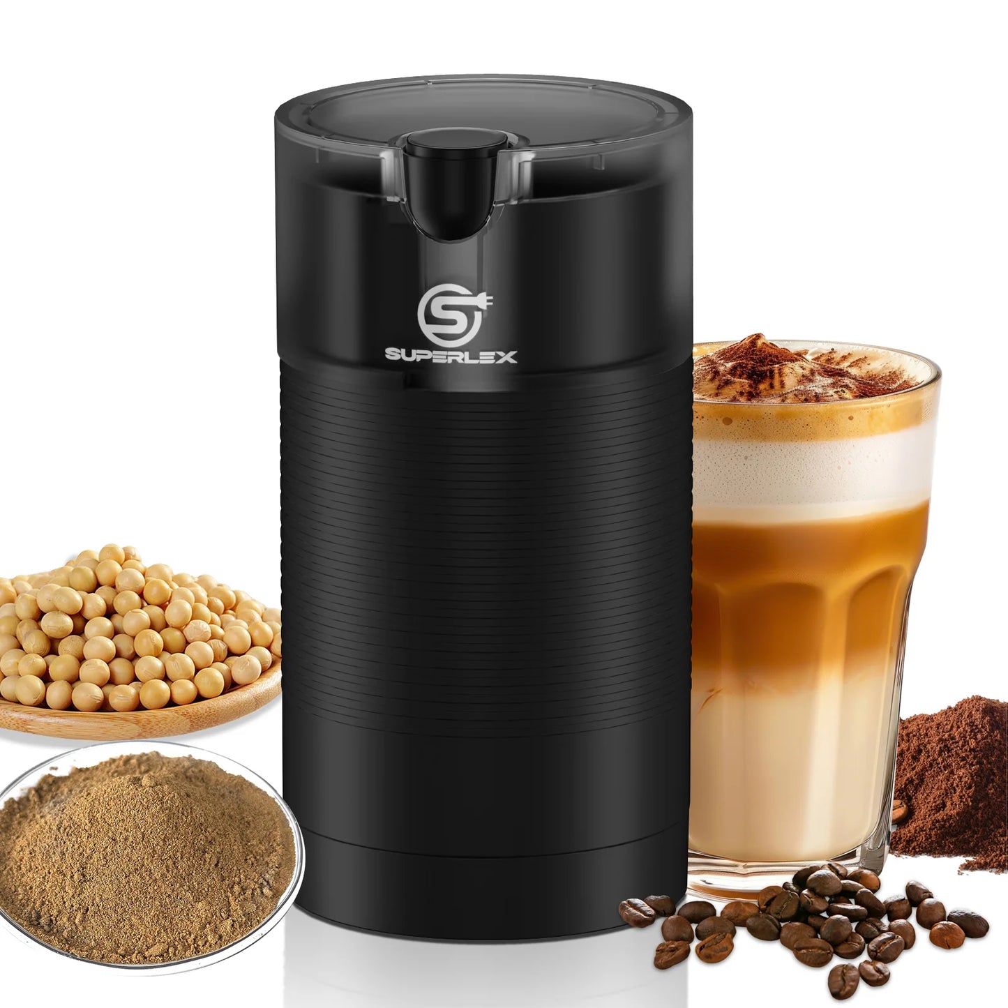 Electric Coffee Bean Grinder Machine Nut Spice Grinder 70g Red Superlex UK ✨