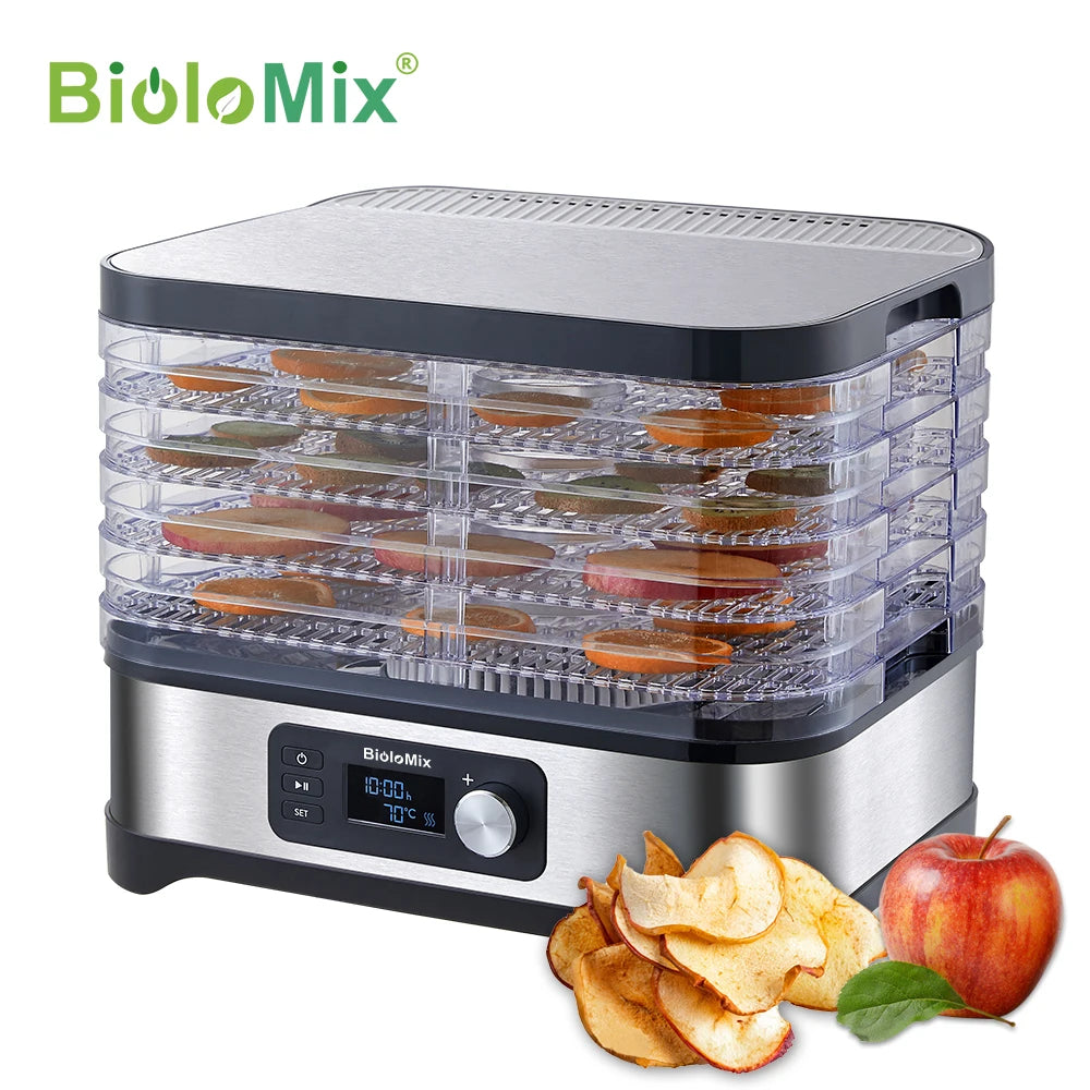 Electric Food Dehydrator 5 Tier Digital Drying Machine Fruit Beef Veg Preserver✨