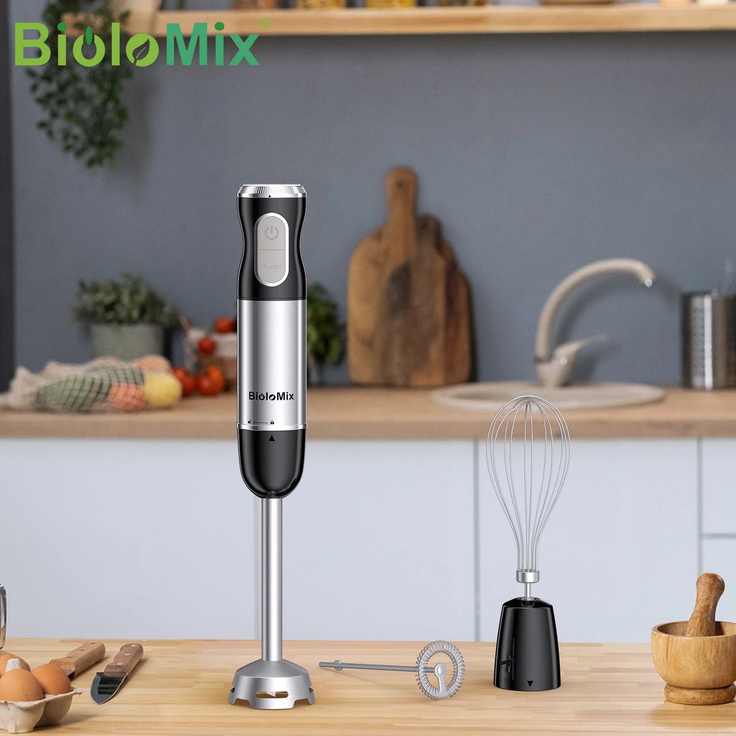1000W Hand Blender Electric Stick Blender Curry Fruit FoodMixer Juice Cream Easy