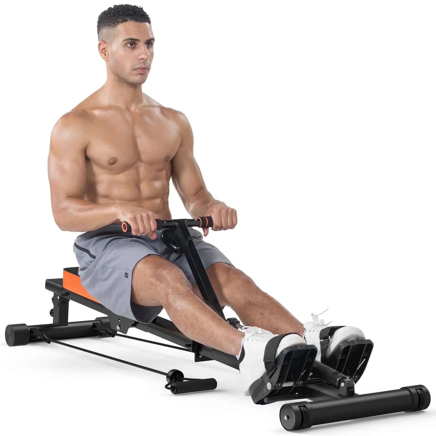 Magnetic Rowing Machine Rower with LCD Monitor Home Gym Fitness Cardio Workout ✨