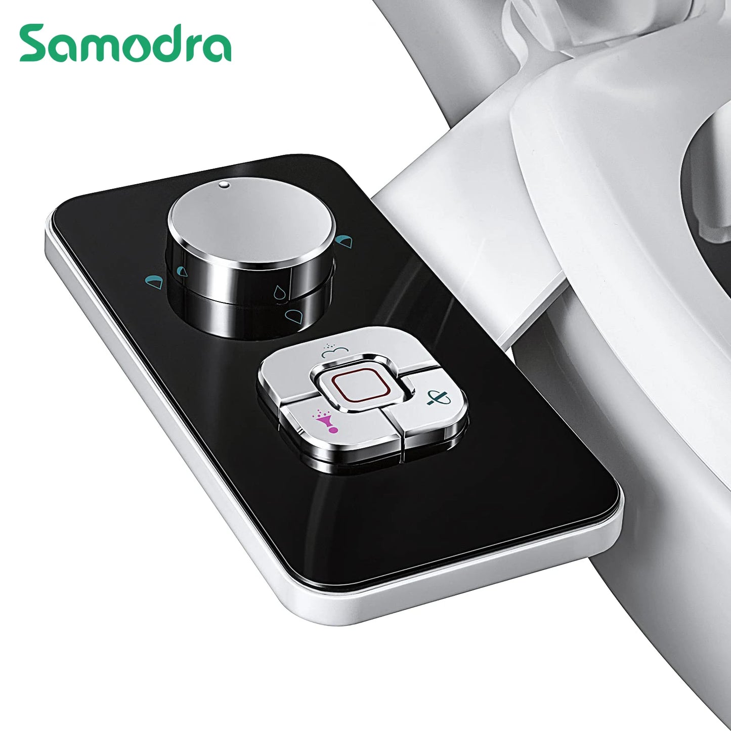 SAMODRA Bidet Attachment Ultra Slim For Toilet Seat With Dual Cleaning Nozzle ✨