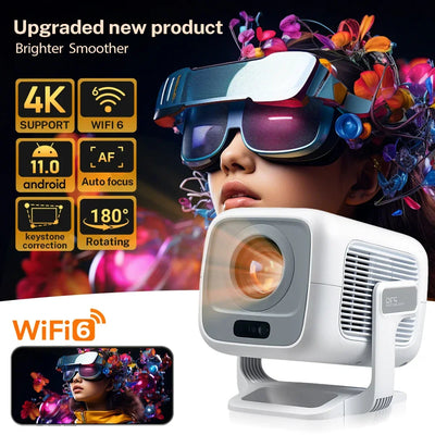 12000 Lumen Projector Smart HD LED WiFi Bluetooth HDMI Android Home Theater Gift