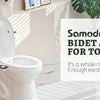 SAMODRA Bidet Attachment Ultra Slim For Toilet Seat With Dual Cleaning Nozzle ✨