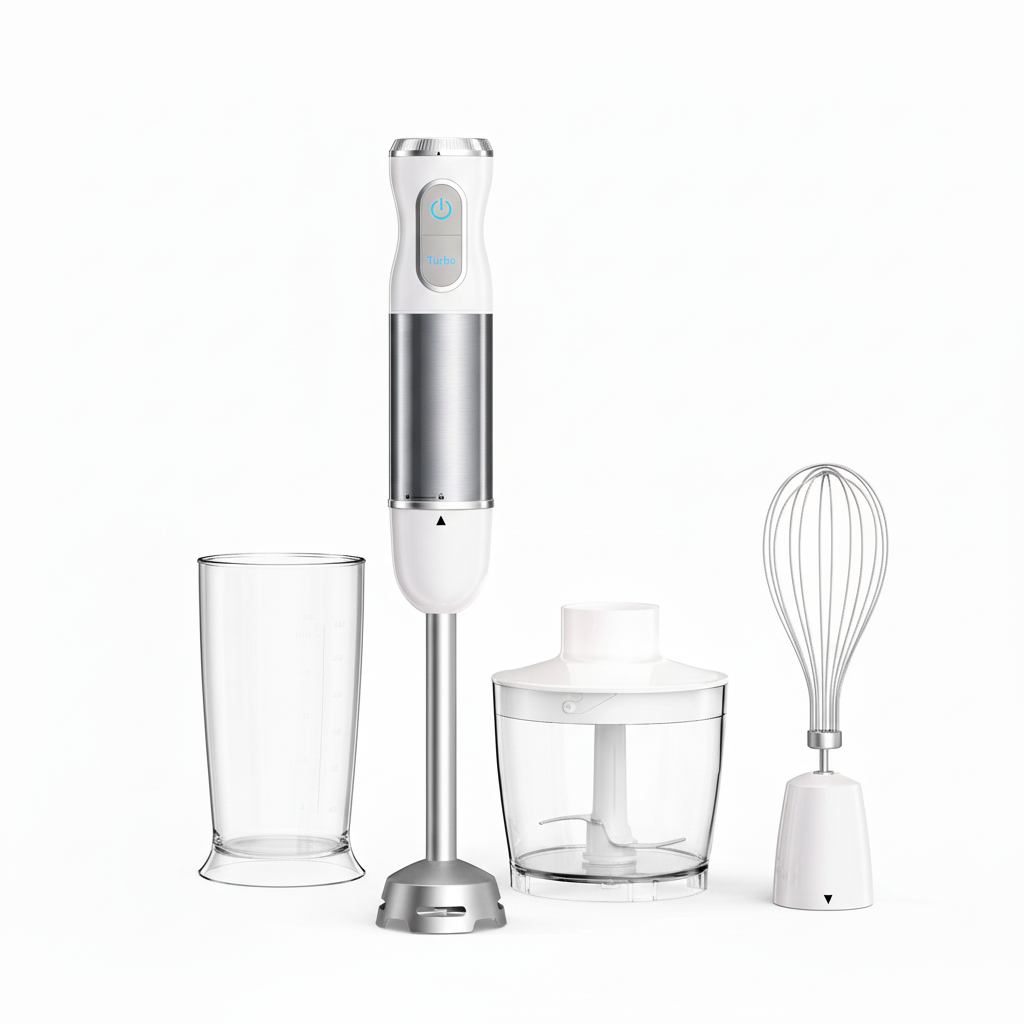 BioloMix Food Blender 4 in 1 Smoothie Maker Fruit Juicer Coffee Grinder White ✨