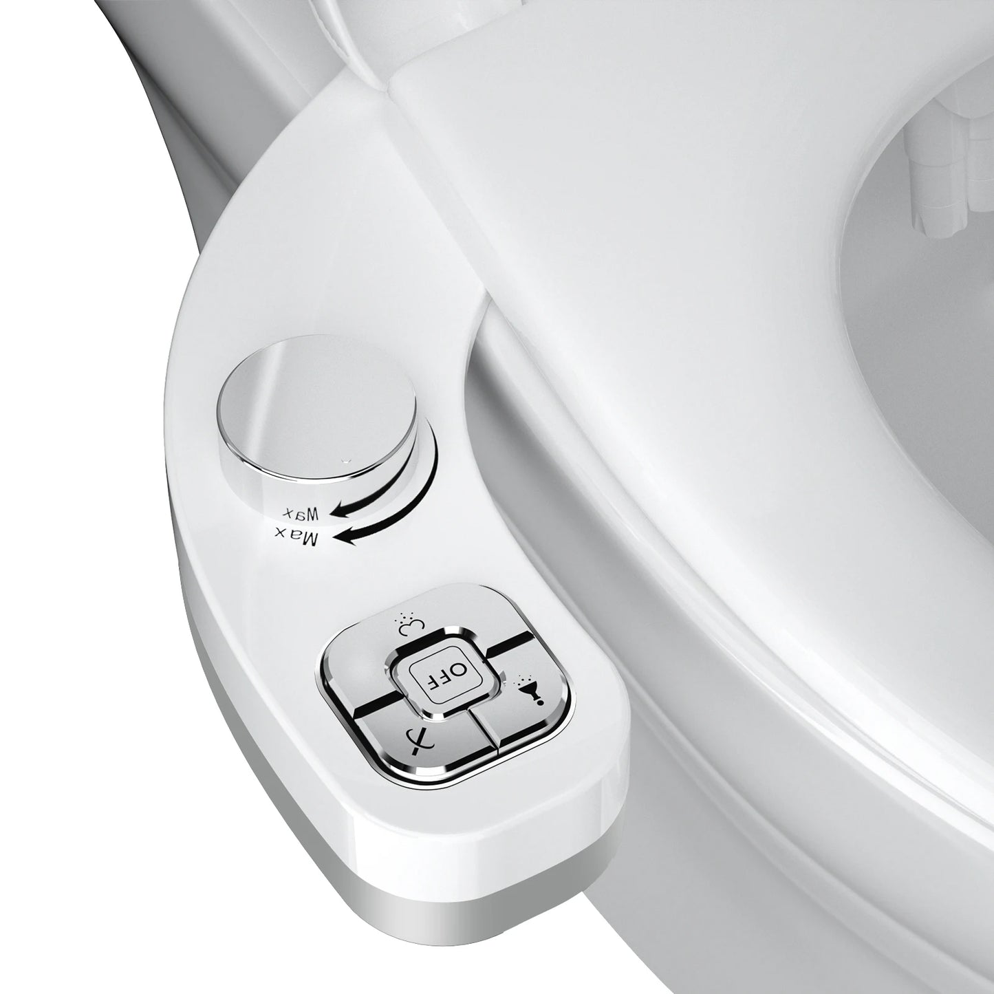 Bidet Toilet Seat Attachment Self Cleaning Dual Nozzle Bathroom Water Spray ✨