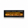 LED Fireplace Media Wall Fire Wall Mounted / Standing Electric Heater 50 in.