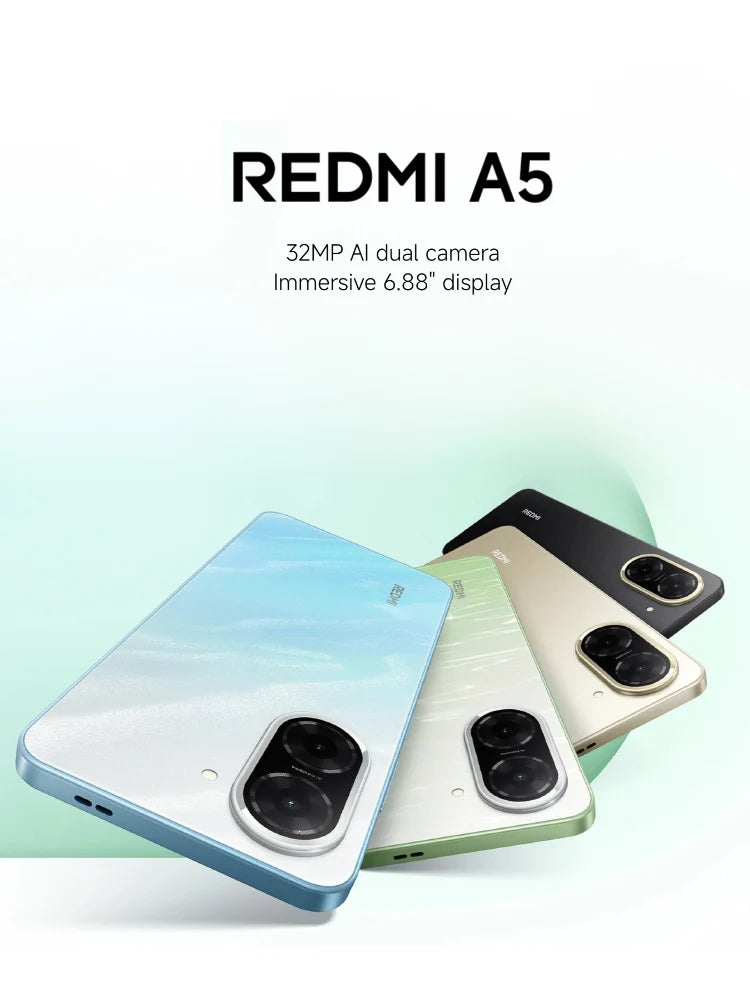 Lowest Price Smart phone Redmi A5 64/128GB Unlocked Brand New sealed Best Gift✨