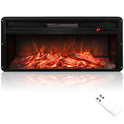 1800W Electric Wall Fireplace LED Flame Effect Timer Remote Heater✨