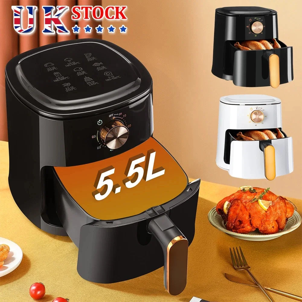Air Fryer 5L  Touch Controls Nonstick 6 Function