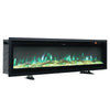 LED Fireplace Media Wall Fire Wall Mounted Standing Electric Heater 40/50/60 in.