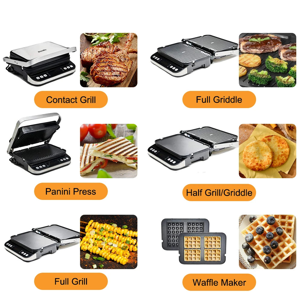 BioloMix Large Electric Griddle Countertop Hot Plate Grill Bacon Commercial ✨✨