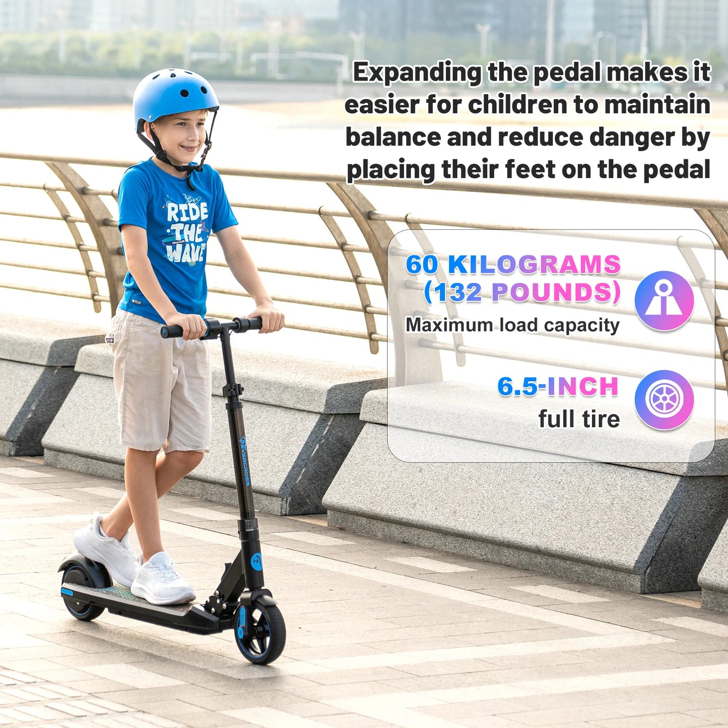 EVERCROSS EV06C Electric Scooter for Kids Ages 6-12, Foldable Electric Scooter ✨