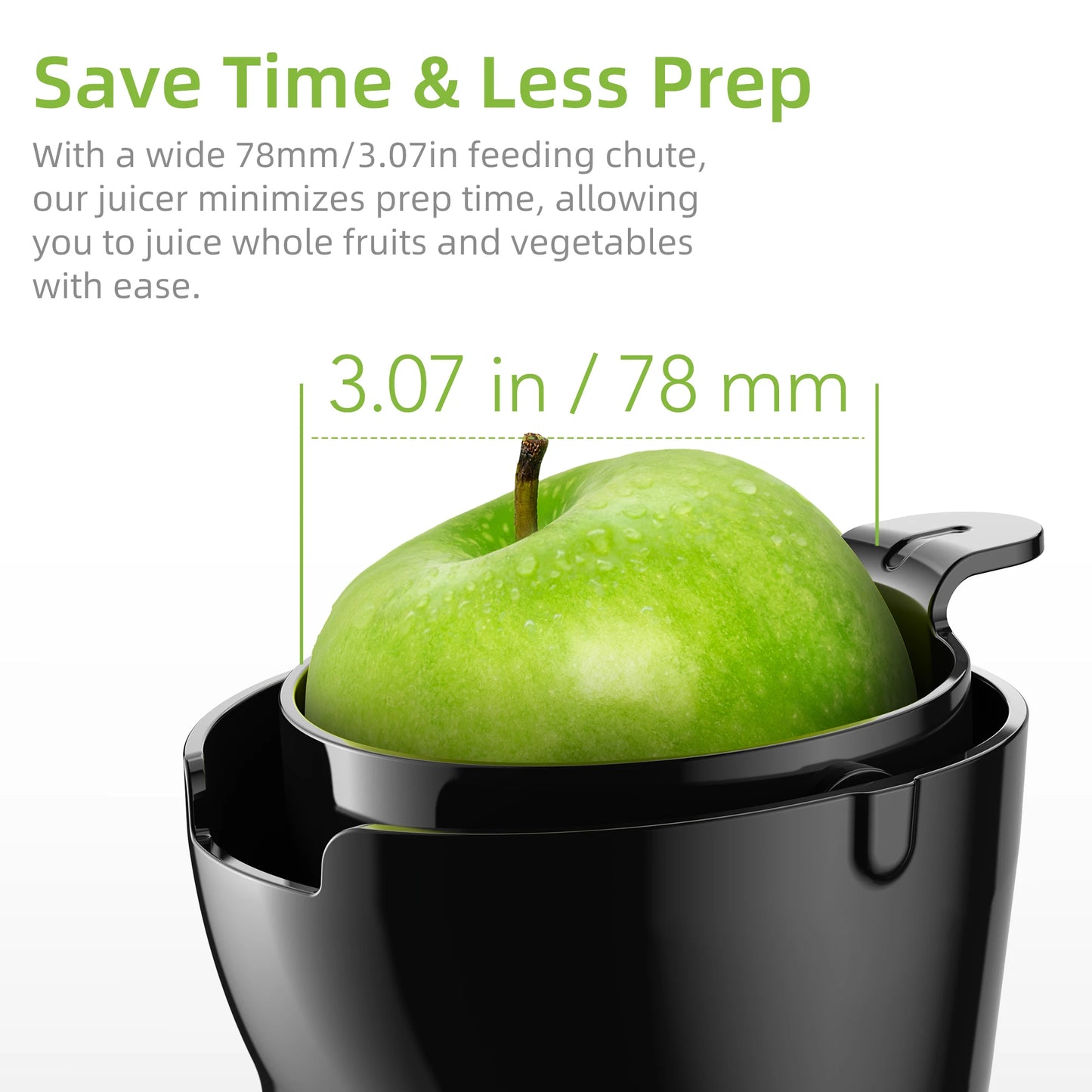 Electric Juicer Machine Juice Fruit Squeezer Slow Masticating Brush Pulp Cup UK