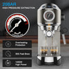 BIOLOMIX Espresso Machine With Milk Frother for Ground Coffee 1.1L Capacity 1100W