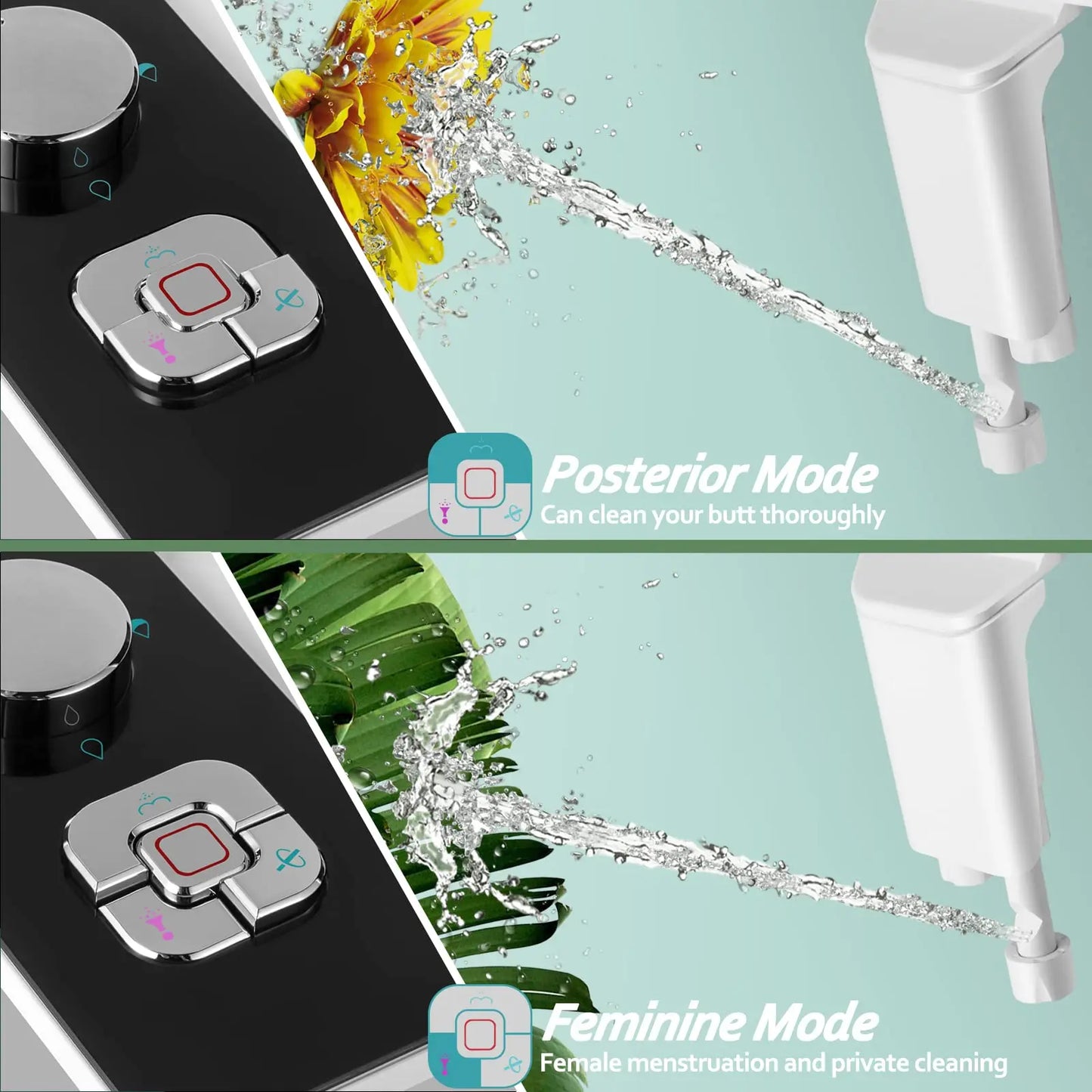 SAMODRA Bidet Attachment Ultra Slim For Toilet Seat With Dual Cleaning Nozzle ✨