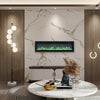 LED Fireplace Media Wall Fire Wall Mounted Standing Electric Heater 40/50/60 in.