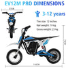 Electric Motorcycle EV12M Evercross 300W Motor 36V/4AH E Bike Best Gift for Kids