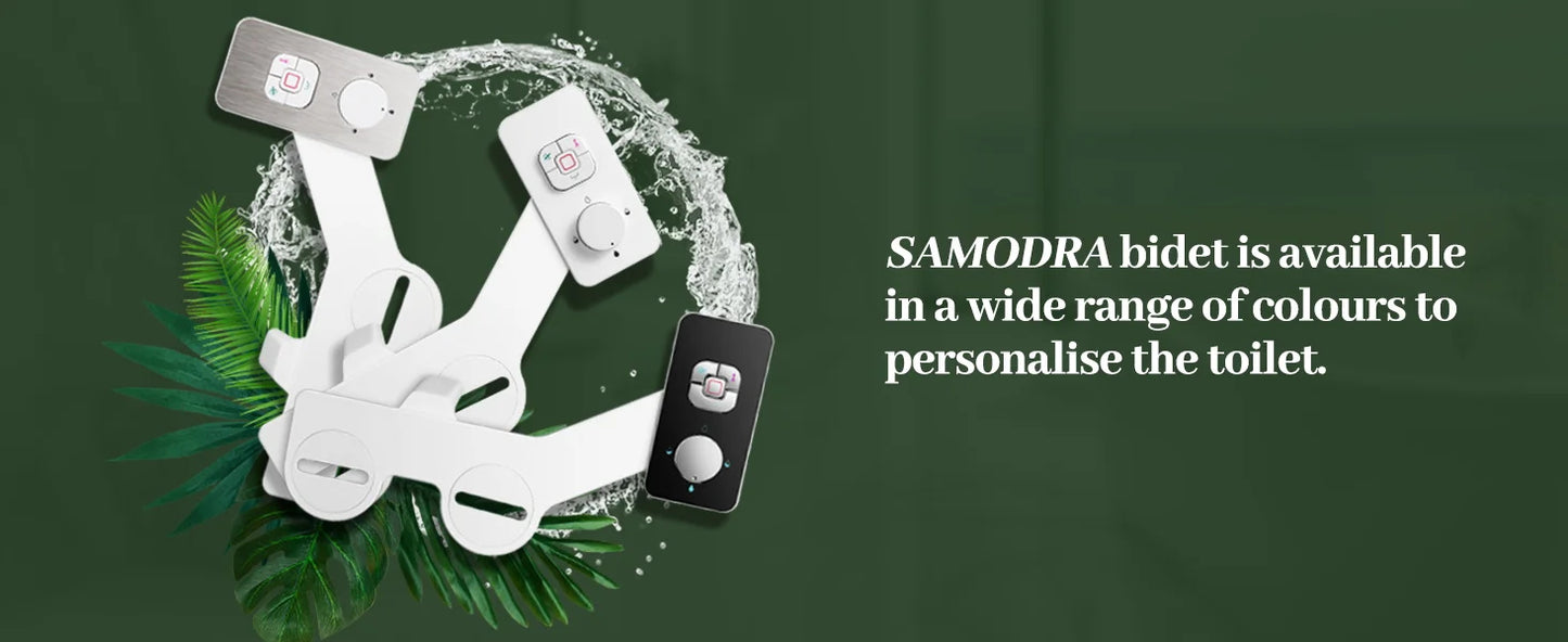 SAMODRA Bidet Attachment Ultra Slim For Toilet Seat With Dual Cleaning Nozzle ✨