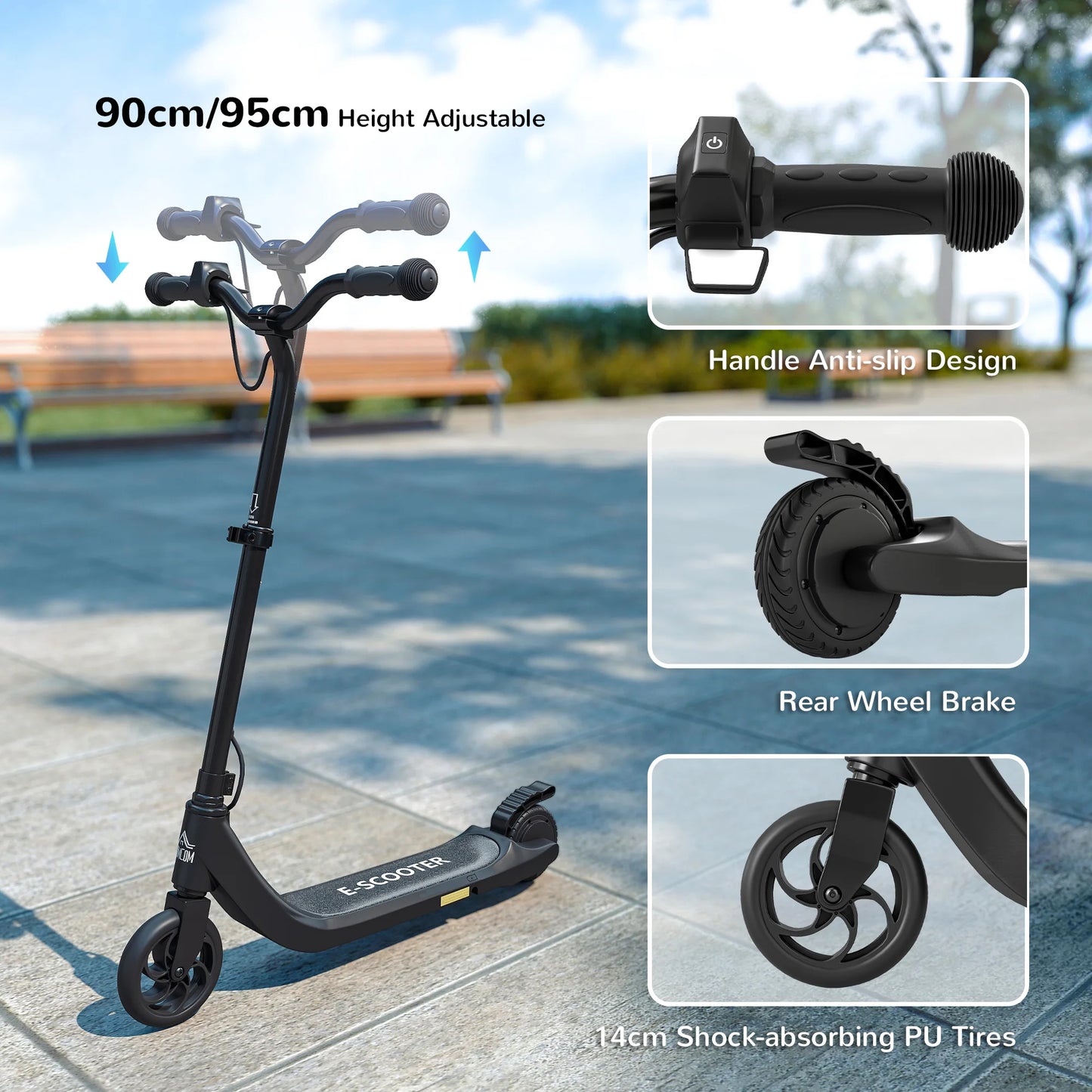 NEW 120W Kids Electric Scooter 6+, 6 Kg Lightweight E-Scooter Adjustable Height✨