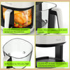 Oyjia Digital Air Fryer 5L Oil Free Frying Chips 1800W Kitchen Cooker Oven UK