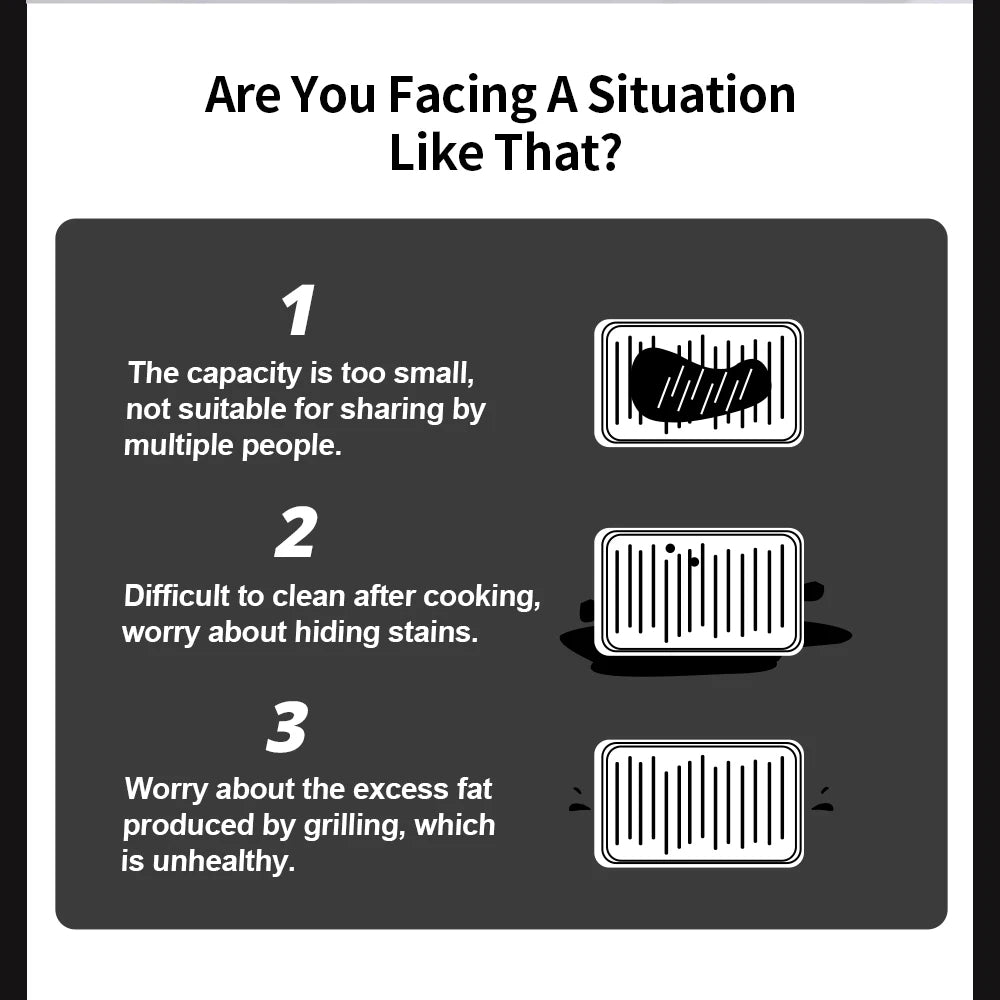 BioloMix Large Electric Griddle Countertop Hot Plate Grill Bacon Commercial ✨✨