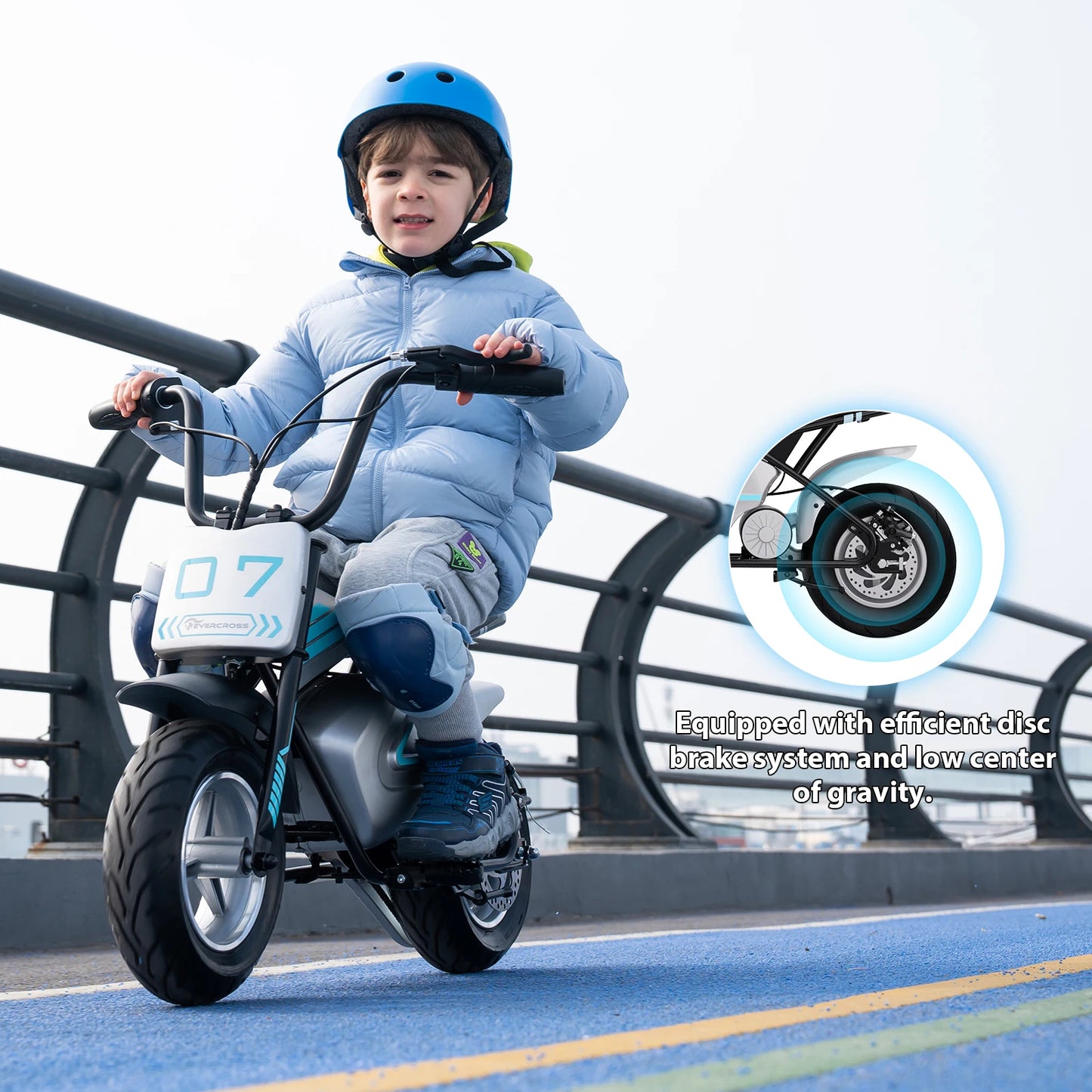 EverCross 24V Kids Electric Motorbike Twist Grip Throttle 11" Wheels Best Gift ✨