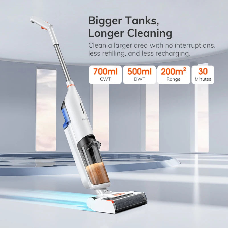 ILIFE Cordless Stick Vacuum Pet Pro Strong Battery Smart Mop Washing 5500Pa ✨✨