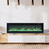 LED Fireplace Media Wall Fire Wall Mounted Standing Electric Heater 40/50/60 in.