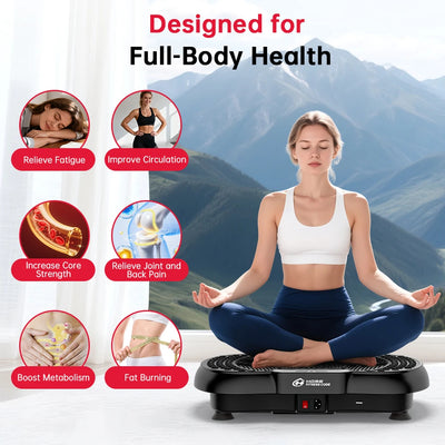 Power Vibration Plate Vibrating Machine Platform Exercise Body Shaker Massager ✨