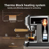 BIOLOMIX Espresso Machine With Milk Frother for Ground Coffee 1.1L Capacity 1100W