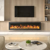 LED Fireplace Media Wall Fire Wall Mounted Standing Electric Heater 40/50/60 in.