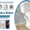 Bidet Toilet Seat Attachment Self Cleaning Dual Nozzle Bathroom Water Spray ✨
