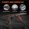 Foldable Weight Bench Adjustable Strength Training Full Body Workout Incline Gym