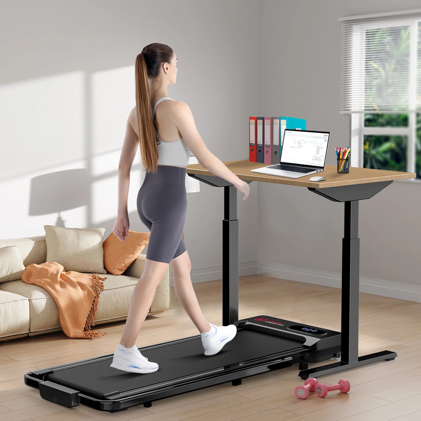 Home Treadmill Running Walking Pad Foldable Underdesk Electric Motorized Machine