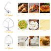 BioloMix Stand Mixer 1200W 6LElectric Kitchen QuietFood Mixer Premium ALL IN ONE