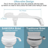Bidet Toilet Seat Attachment | Ultra-Thin DIY Sprayer | SAMODRA BRAND | UK