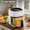 Oyjia Digital Air Fryer 5L Oil Free Frying Chips 1800W Kitchen Cooker Oven UK