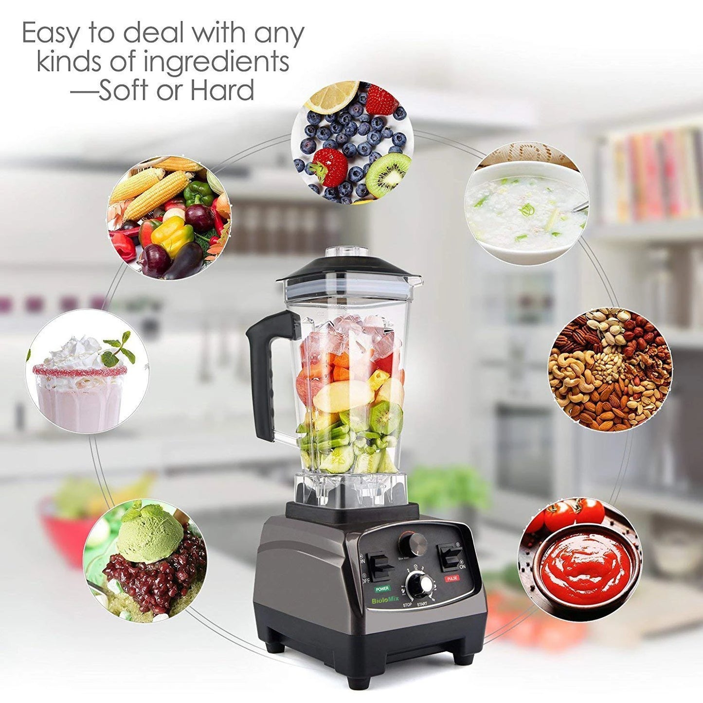 Food Blender Soup Maker Heavy Duty Smart Cooking Blender Commercial Juicer Mixer