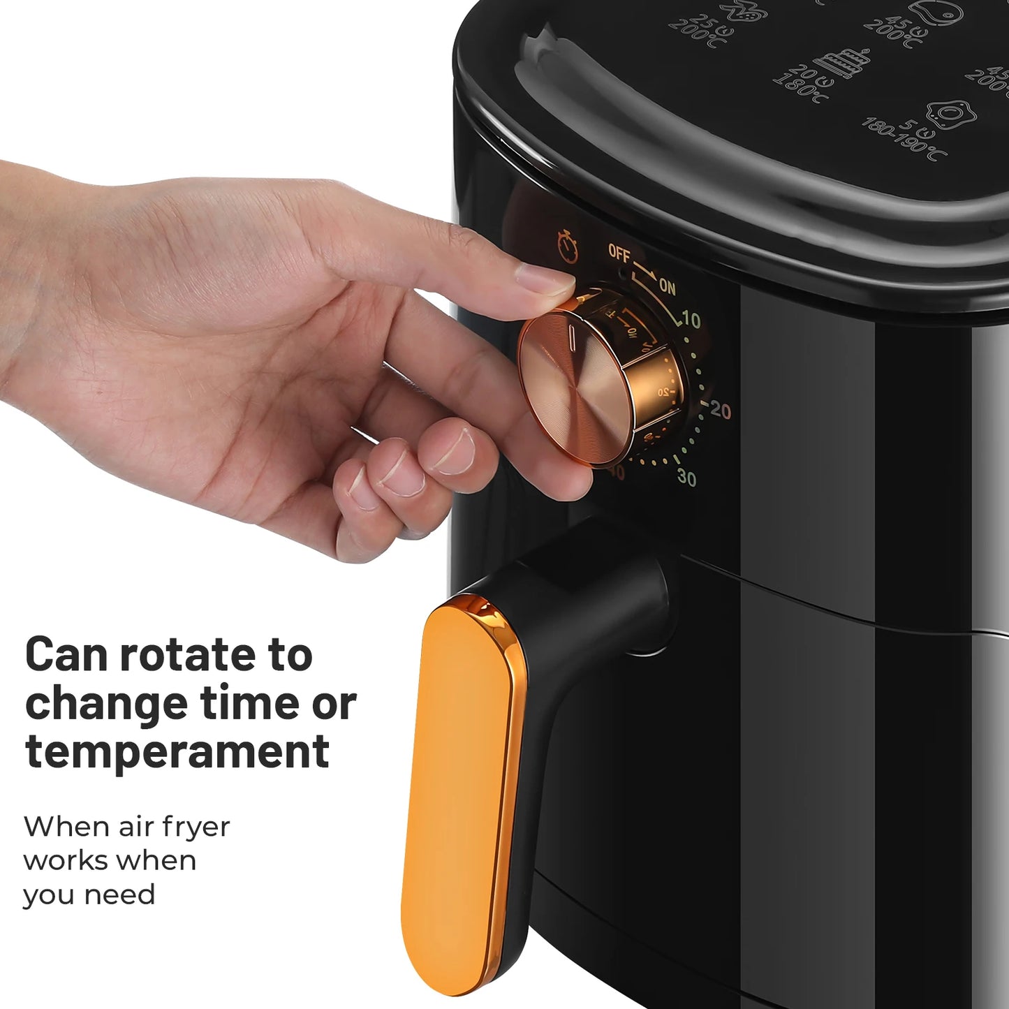 Air Fryer 5L  Touch Controls Nonstick 6 Function