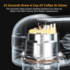 BIOLOMIX Espresso Machine With Milk Frother for Ground Coffee 1.1L Capacity 1100W